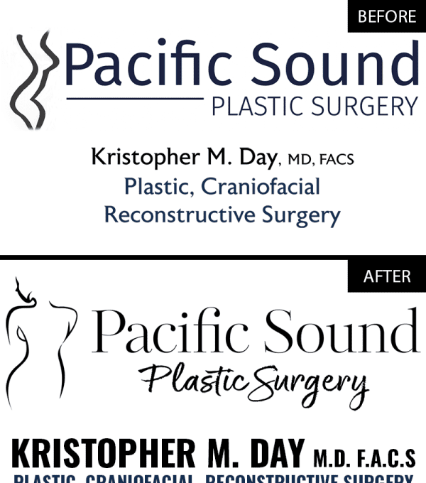 Pacific Sound Plastic Surgery - Dr. Kristopher M. Day | Logo Redesign | OneStopNW