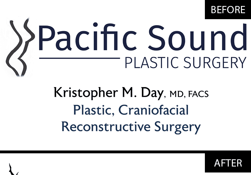 Pacific Sound Plastic Surgery - Dr. Kristopher M. Day | Logo Redesign | OneStopNW