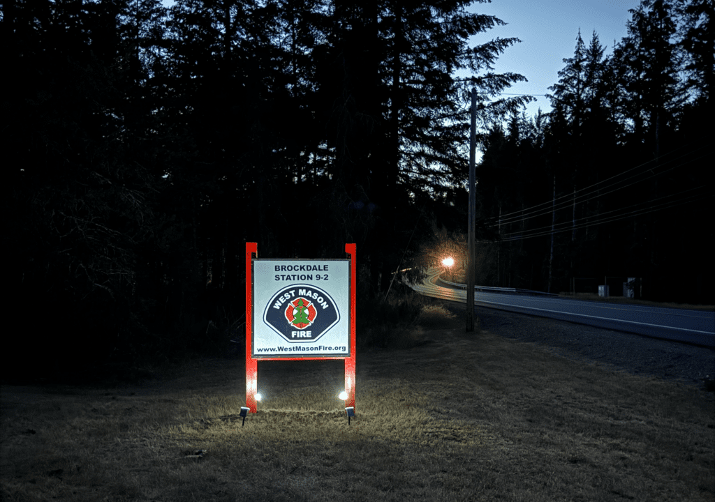 Wmf Station 9-2 New Road Sign | West Mason Fire | Mason County Fire District 16 &Amp; 9 | Onestop Northwest Llc | Onestopnw