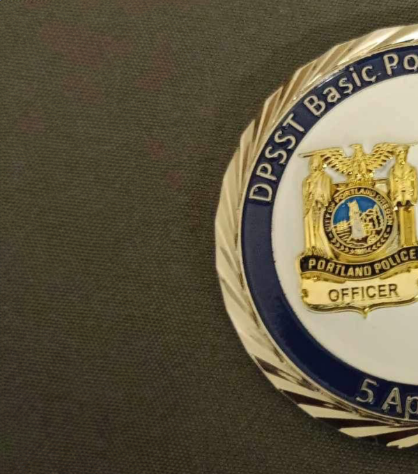 Police Academy Challenge Coin | Oregon DPSST Basic Police Class #435 | Oregon State Patrol | Portland Police Bureau | OneStop Northwest LLC