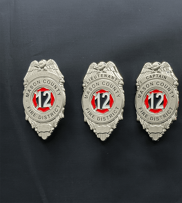 Mason County Fire District 12 Custom Badges | OneStop Northwest LLC