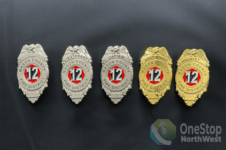 Mason County Fire District 12 Custom Badges | OneStop Northwest LLC