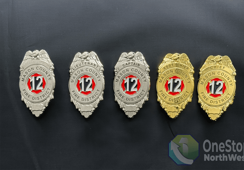 Mason County Fire District 12 Custom Badges | OneStop Northwest LLC