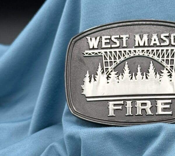 West Mason Fire Custom Belt Buckle | OneStop Northwest LLC