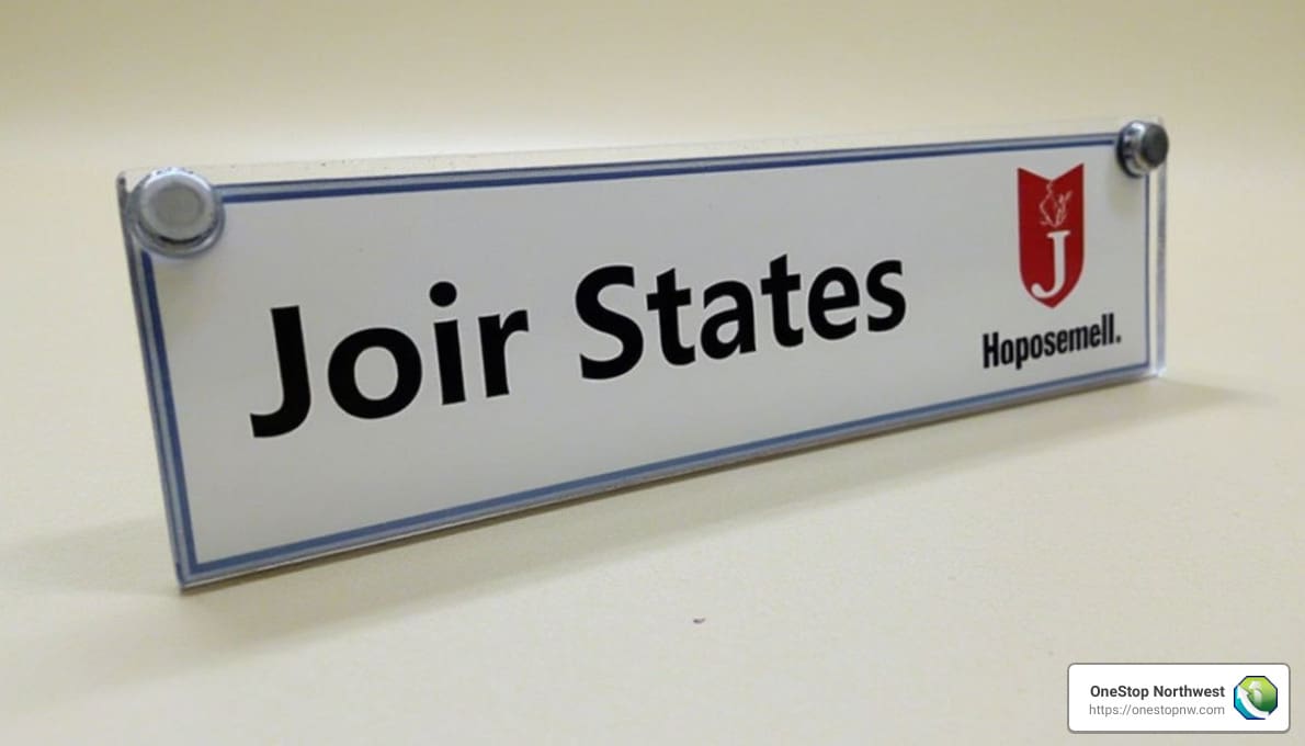 custom desk name plates with logo