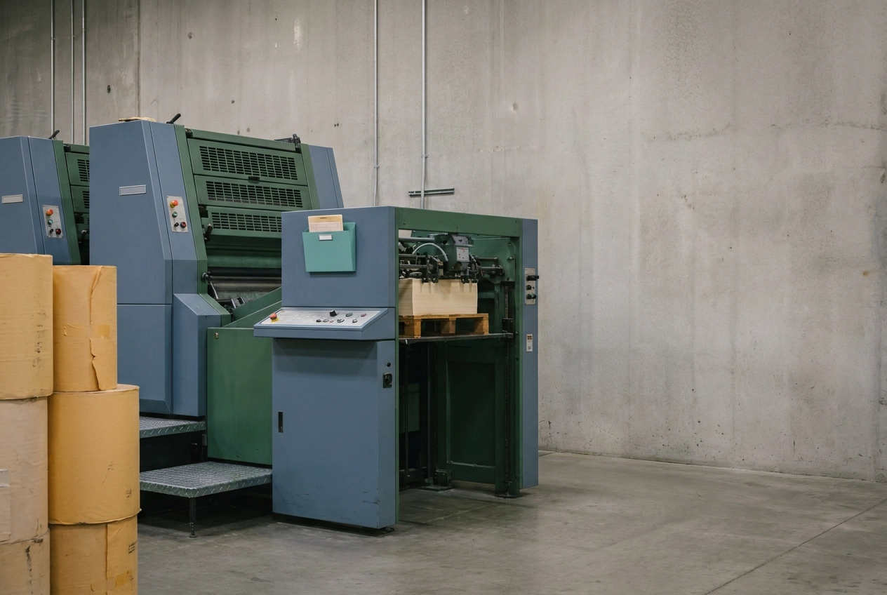 Professional header image for educational tutorial: What Is Commercial Printing? A Plain-Language Guide for B...