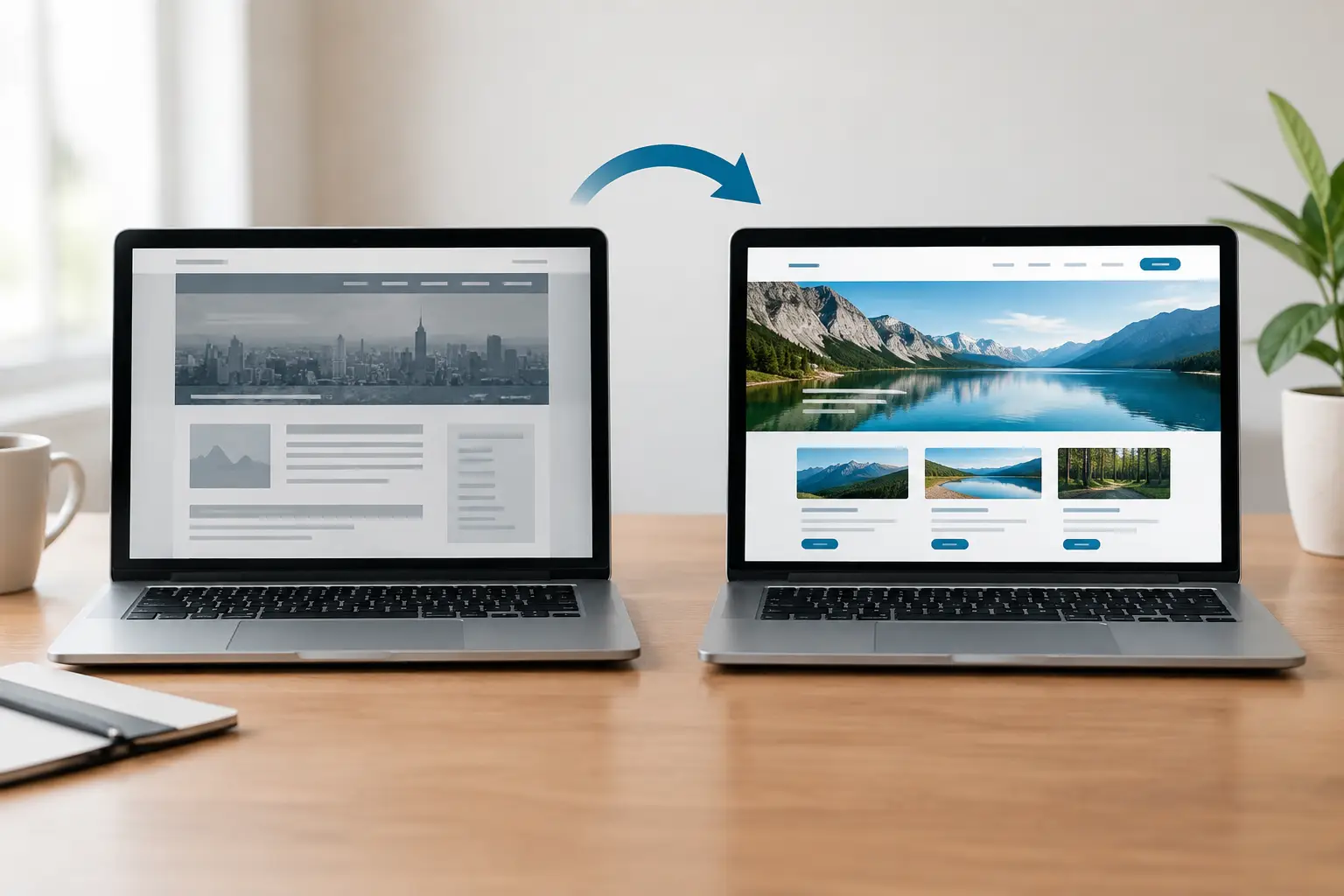 Example Website Redesign Before After Results Example Website Redesign Before After Results