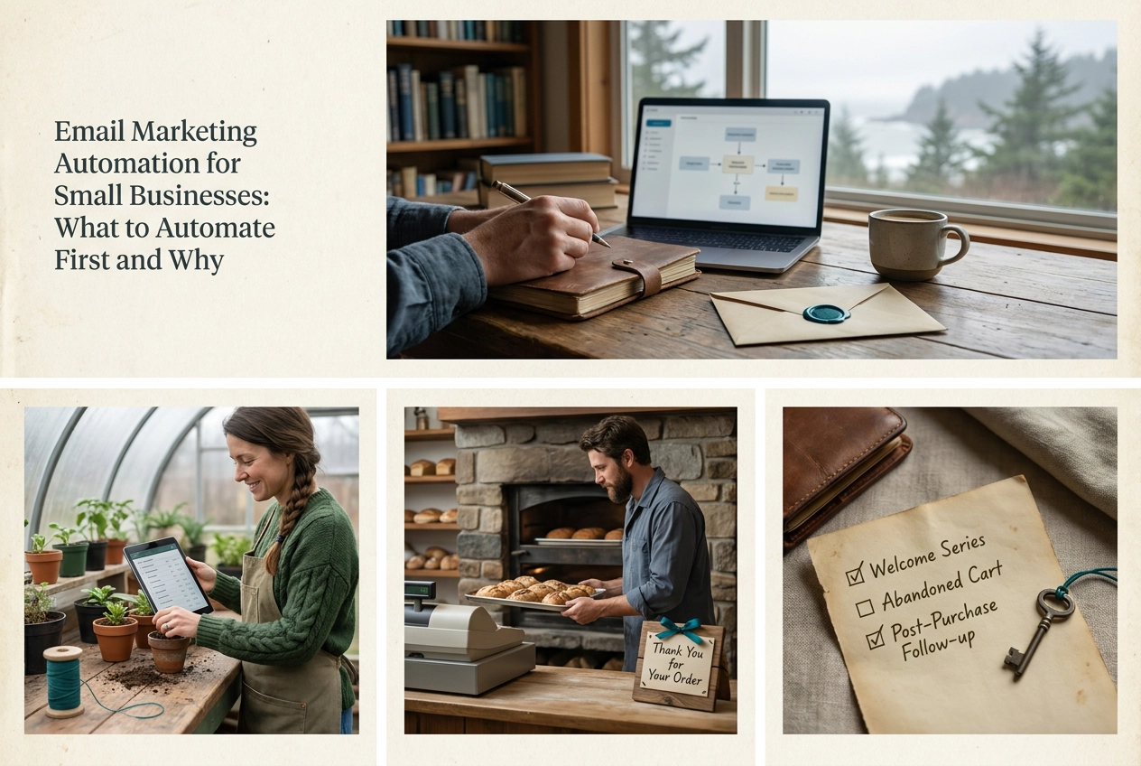 Professional header image for step-by-step guide: Email Marketing Automation for Small Businesses: What to ...